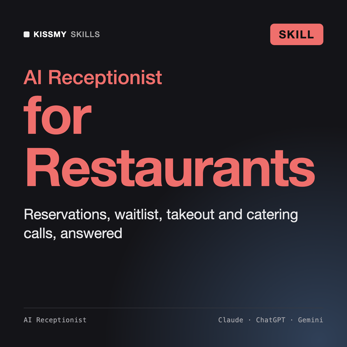 AI Receptionist for Restaurants