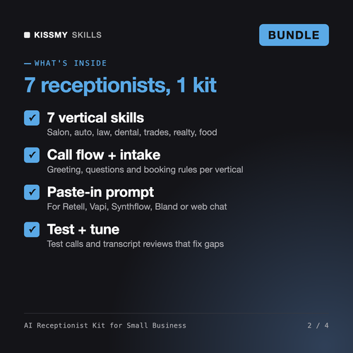 AI Receptionist Kit for Small Business