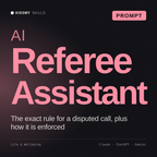 AI Referee Assistant AI prompt by KissMySkills, cover