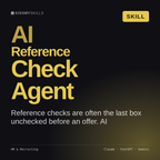 AI Reference Check Agent AI skill by KissMySkills, cover
