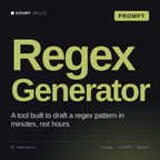 Regex Generator AI prompt by KissMySkills, cover