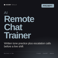 AI Remote Chat Trainer AI prompt by KissMySkills, cover