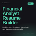 Financial Analyst Resume Builder AI skill by KissMySkills, cover