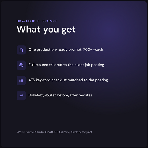 AI Resume Writer - what you get