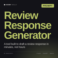 Review Response Generator AI prompt by KissMySkills, cover