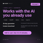 The AI Rewriter AI prompt works with Claude, ChatGPT, Gemini and any AI chat, 30-day money-back guarantee