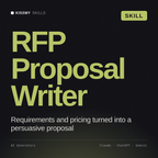 RFP Proposal Writer AI skill by KissMySkills, cover