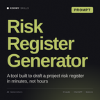 Risk Register Generator AI prompt by KissMySkills, cover