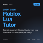 AI Roblox Lua Tutor AI skill by KissMySkills, cover