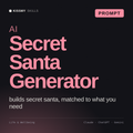 AI Secret Santa Generator AI prompt by KissMySkills, cover