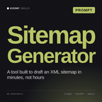 Sitemap Generator AI prompt by KissMySkills, cover