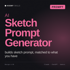 AI Sketch Prompt Generator AI prompt by KissMySkills, cover