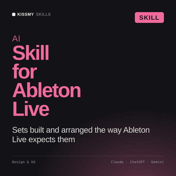 AI Skill for Ableton Live AI skill by KissMySkills, cover