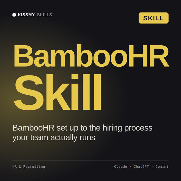 BambooHR Skill AI skill by KissMySkills, cover