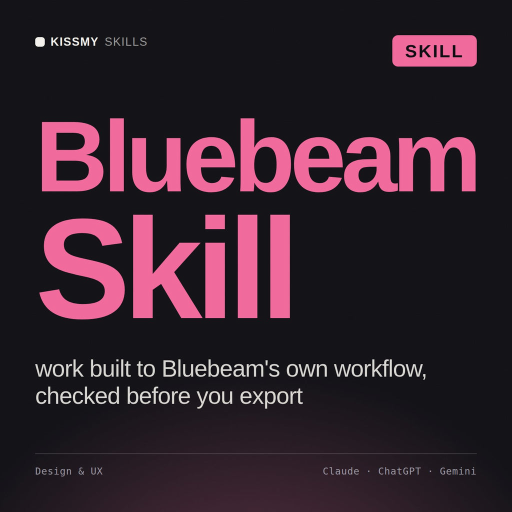 Bluebeam Skill AI skill by KissMySkills, cover