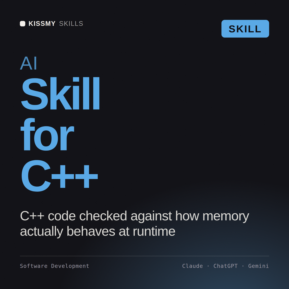 AI Skill for C++ AI skill by KissMySkills, cover