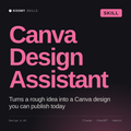 Canva Design Assistant AI skill by KissMySkills, cover