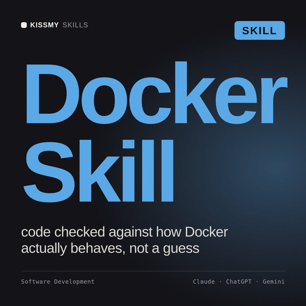 Docker Skill AI skill by KissMySkills, cover