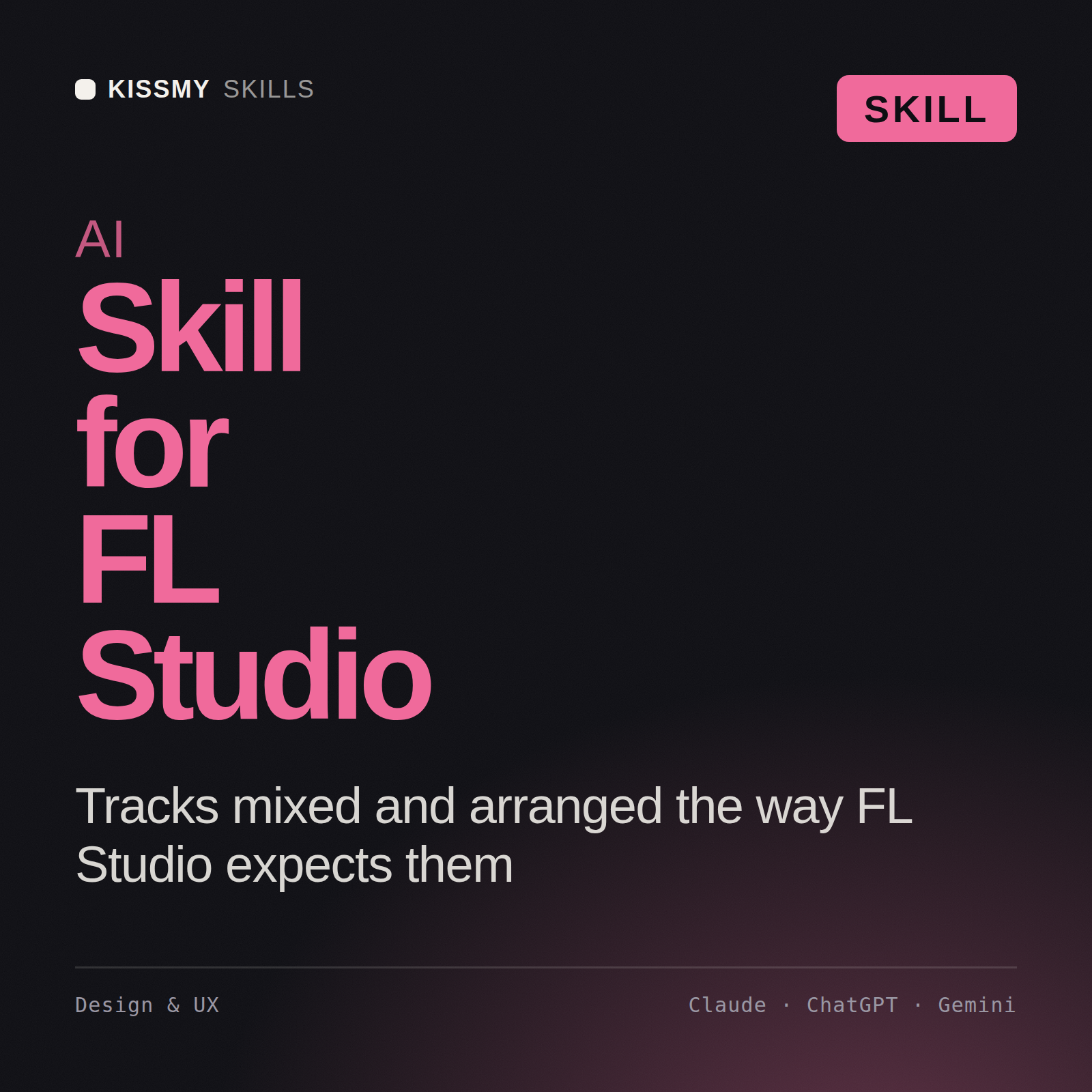 AI Skill for FL Studio AI skill by KissMySkills, cover