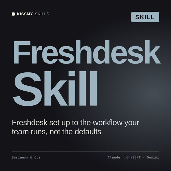 Freshdesk Skill AI skill by KissMySkills, cover