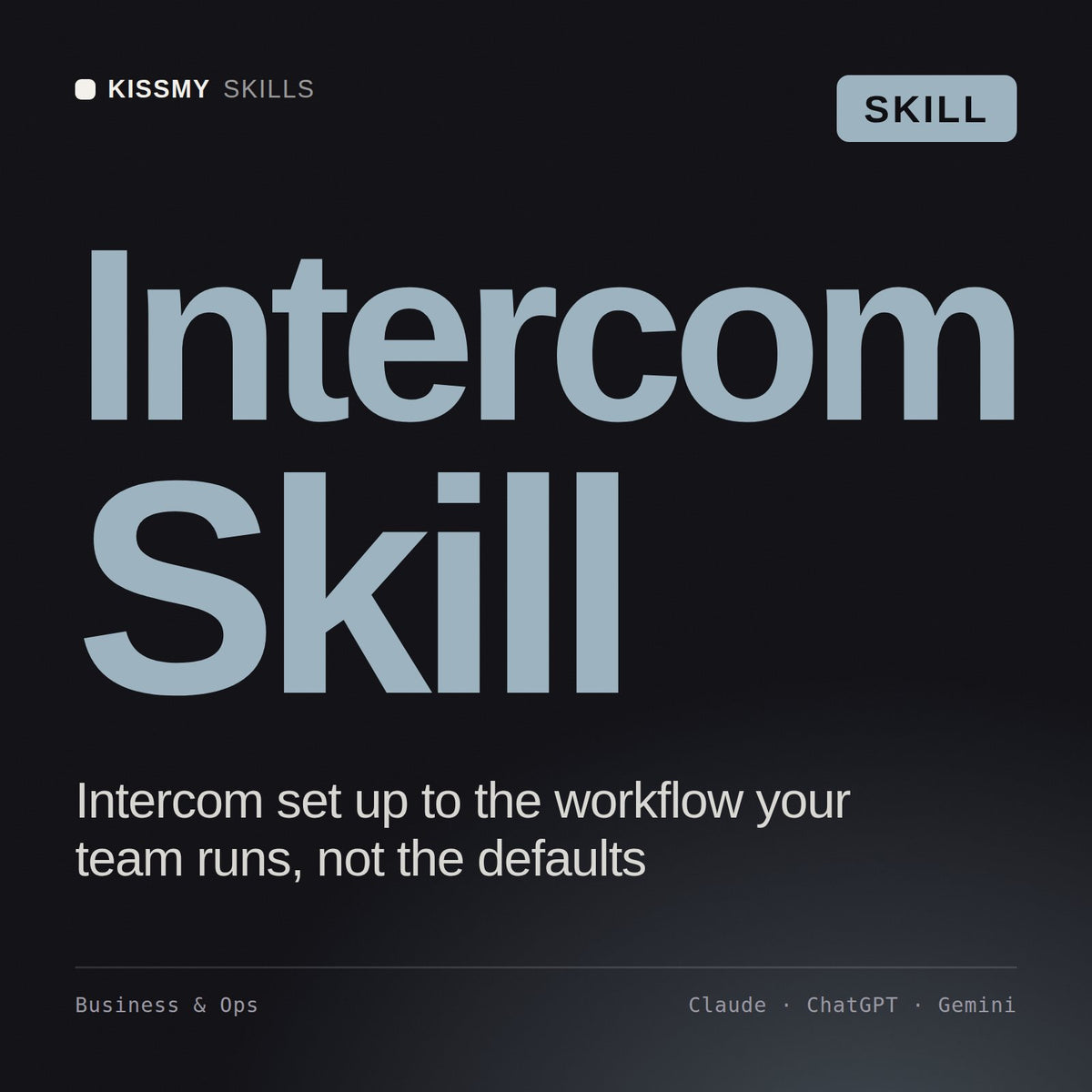 Intercom Skill AI skill by KissMySkills, cover