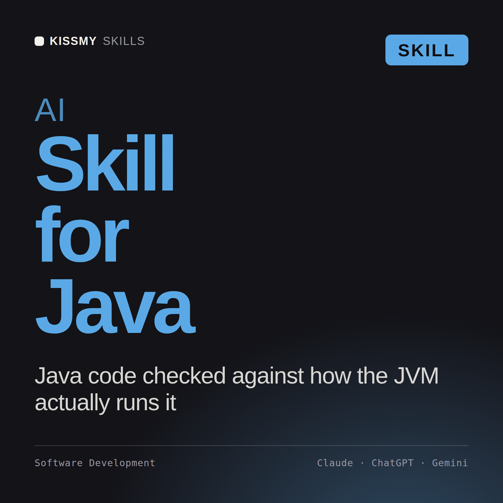 AI Skill for Java AI skill by KissMySkills, cover
