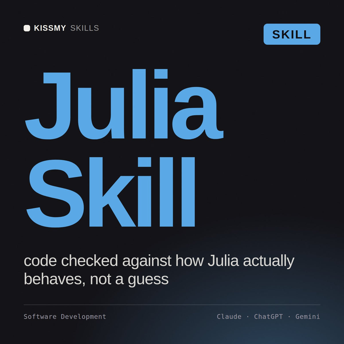 Julia Skill AI skill by KissMySkills, cover