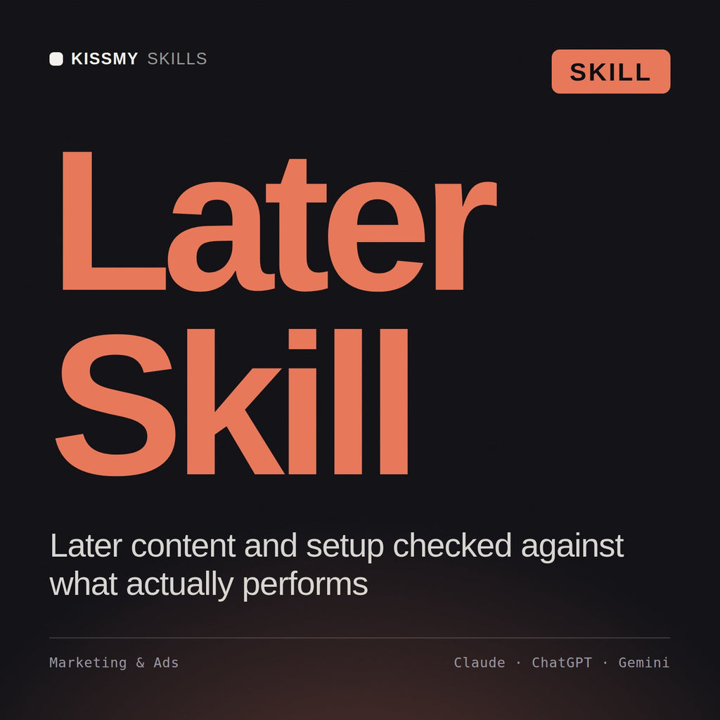 Later Skill AI skill by KissMySkills, cover