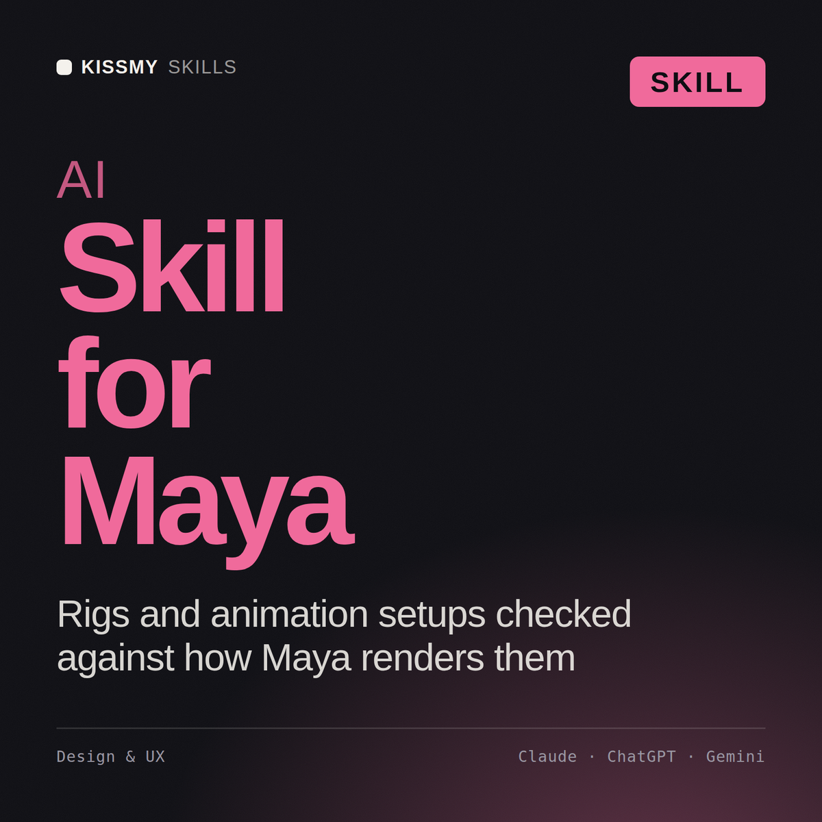 AI Skill for Maya AI skill by KissMySkills, cover