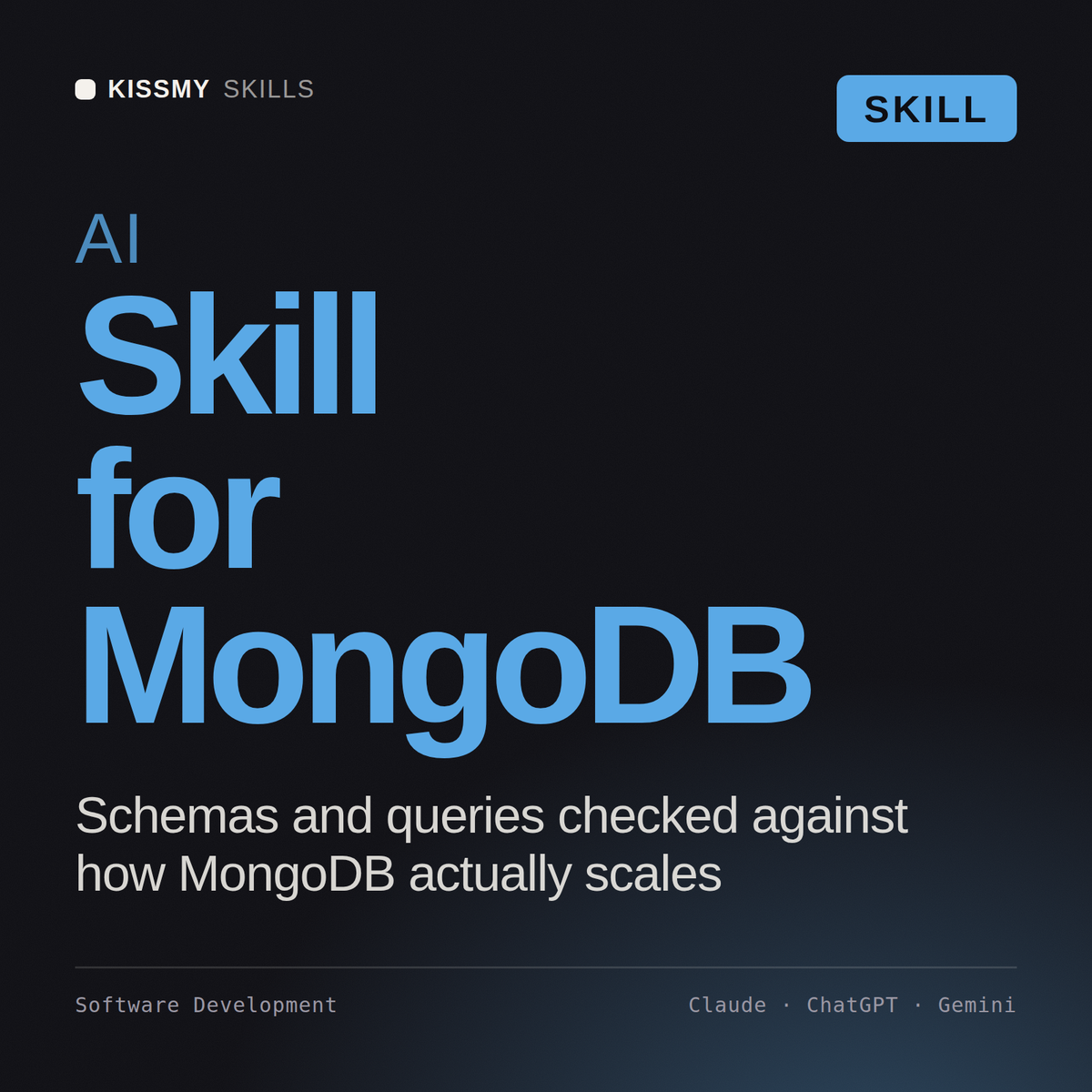 AI Skill for MongoDB AI skill by KissMySkills, cover
