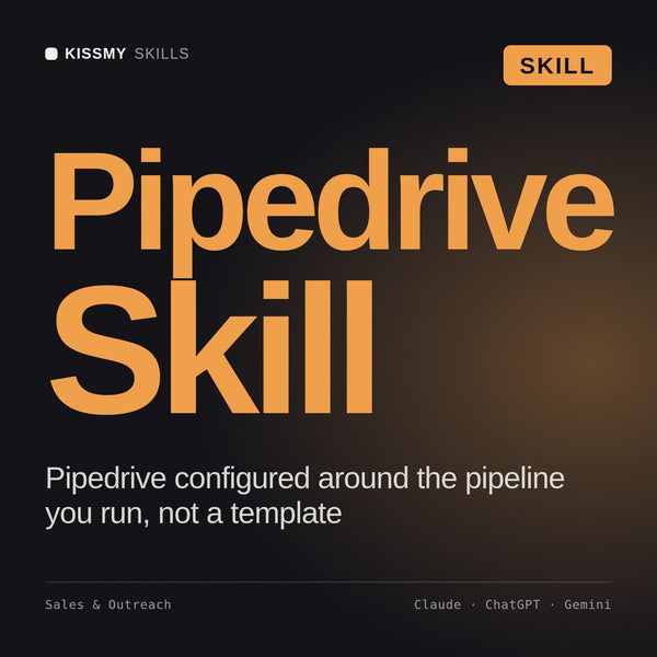 Pipedrive Skill AI skill by KissMySkills, cover