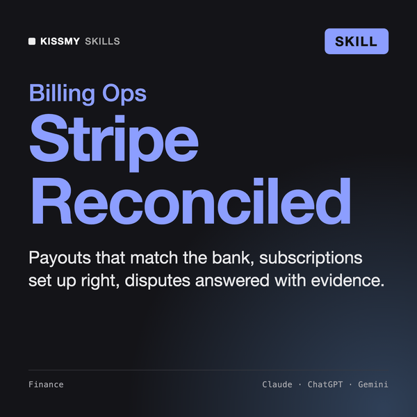 AI Skill for Stripe AI skill by KissMySkills, cover