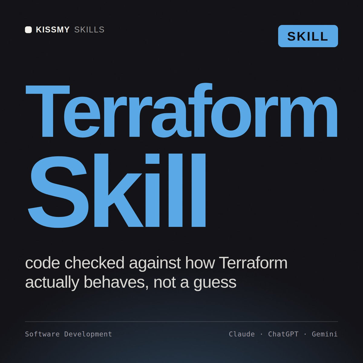 Terraform Skill AI skill by KissMySkills, cover