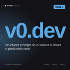v0.dev AI skill by KissMySkills, cover