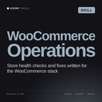 WooCommerce Operations AI skill by KissMySkills, cover