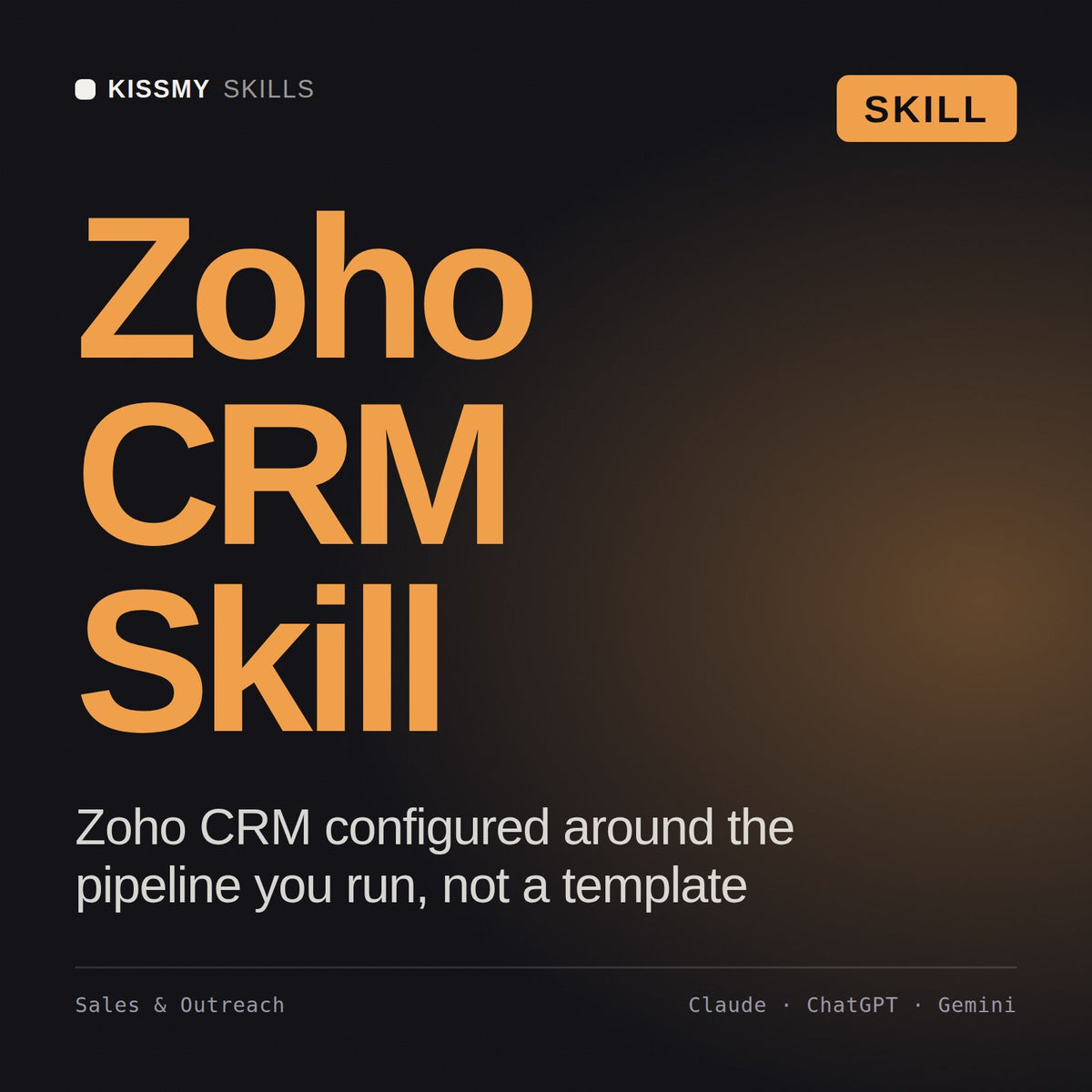 Zoho CRM Skill AI skill by KissMySkills, cover