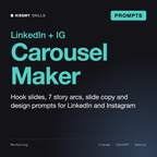 AI Social Media Carousel Generator by KissMySkills, cover