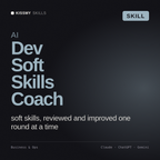 AI Dev Soft Skills Coach AI skill by KissMySkills, cover