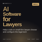 AI Software for Lawyers AI skill by KissMySkills, cover