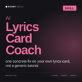AI Lyrics Card Coach AI skill by KissMySkills, cover