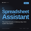 AI Spreadsheet Assistant AI skill by KissMySkills, cover