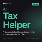 AI Tax Helper AI skill by KissMySkills, cover