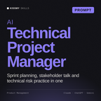 AI Technical Project Manager AI prompt by KissMySkills, cover