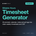 AI Timesheet Generator by KissMySkills, cover