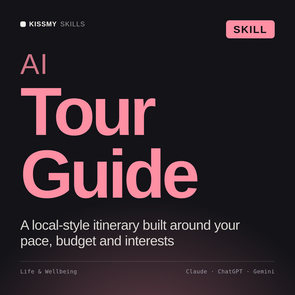 AI Tour Guide AI skill by KissMySkills, cover