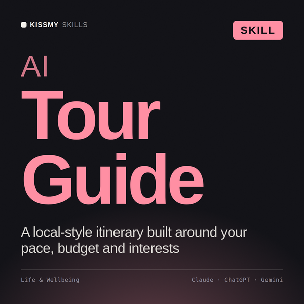 AI Tour Guide AI skill by KissMySkills, cover