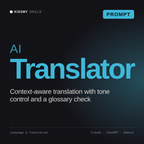 AI Translator AI prompt by KissMySkills, cover