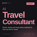 AI Travel Consultant AI prompt by KissMySkills, cover