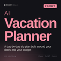 AI Vacation Planner AI prompt by KissMySkills, cover