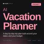 AI Vacation Planner AI prompt by KissMySkills, cover